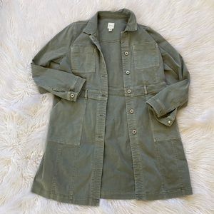 J.Jill denim long jacket size medium